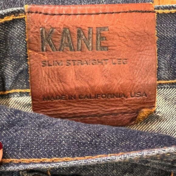 Dark Wash Distressed Slim Straight Jeans Men’s Size 32 J Brand Kane USA - Picture 5 of 8